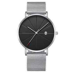 Fashion Calendar Mesh Strap Watch